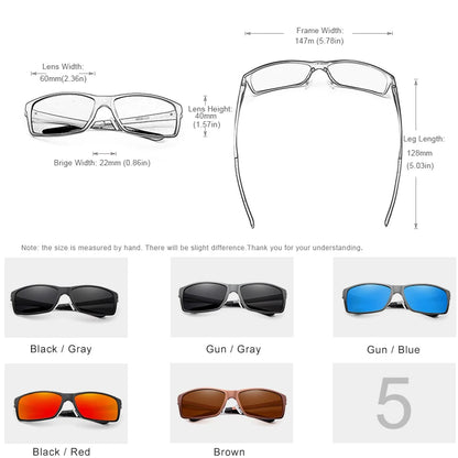 KINGSEVEN New Design Aluminum Magnesium Sunglasses Men Polarized Square Driving Sun Glasses Male Eyewear Accessories For Men