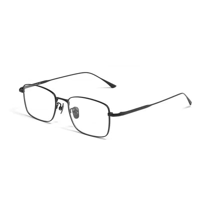 Premium Pure Titanium Ultralight Men's Business Glasses Frame Full Rim For Myopia Reading Prescription Eyewear Office Work