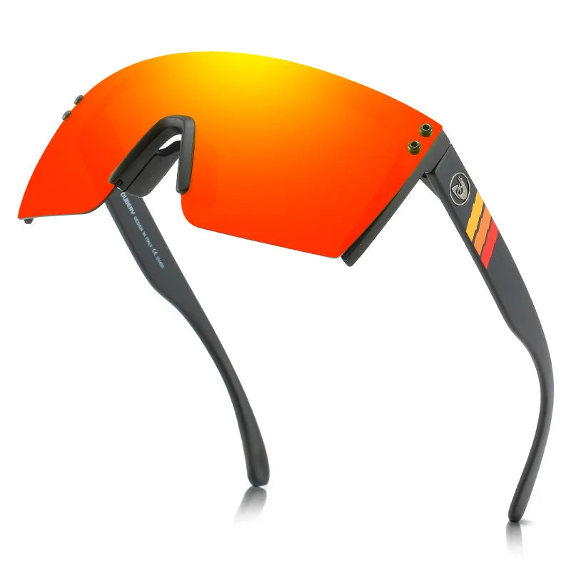 DUBERY Fashion Integrated Lenses Polarized Sunglasses Cycling Sports Goggles with UV Protection