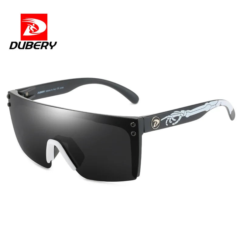DUBERY Fashion Integrated Lenses Polarized Sunglasses Cycling Sports Goggles with UV Protection