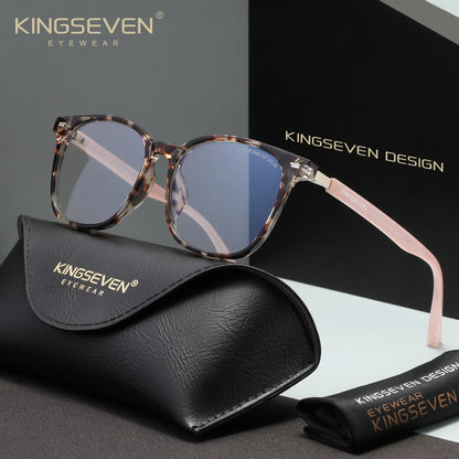 KINGSEVEN  Blue Blocking Glasses Men/Women Phone Computer Anti-Blue Ray Eyewear Daliy Use Eyeglasses