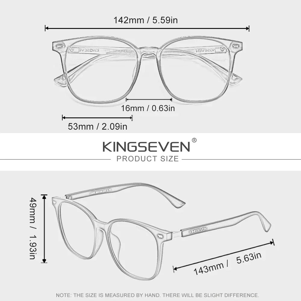KINGSEVEN  Blue Blocking Glasses Men/Women Phone Computer Anti-Blue Ray Eyewear Daliy Use Eyeglasses
