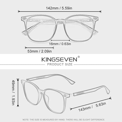 KINGSEVEN  Blue Blocking Glasses Men/Women Phone Computer Anti-Blue Ray Eyewear Daliy Use Eyeglasses