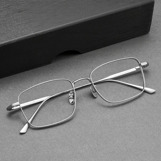 Premium Pure Titanium Ultralight Men's Business Glasses Frame Full Rim For Myopia Reading Prescription Eyewear Office Work