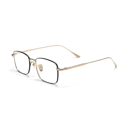 Premium Pure Titanium Ultralight Men's Business Glasses Frame Full Rim For Myopia Reading Prescription Eyewear Office Work