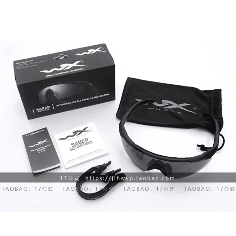 Wiley X Saber Tactical Goggles Outdoor Military Fans Eye Protection Glasses New Model Taiwan Made Hiking Camping Travel Supplies