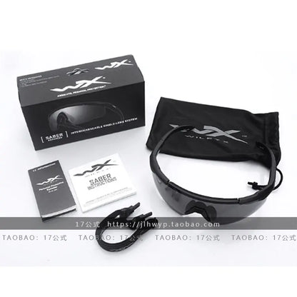 Wiley X Saber Tactical Goggles Outdoor Military Fans Eye Protection Glasses New Model Taiwan Made Hiking Camping Travel Supplies