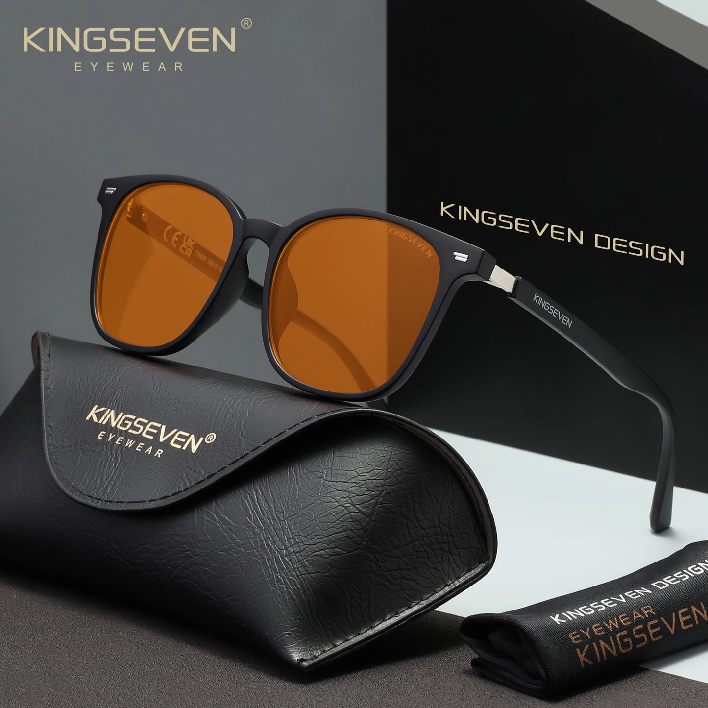 KINGSEVEN  Blue Blocking Glasses Men/Women Phone Computer Anti-Blue Ray Eyewear Daliy Use Eyeglasses