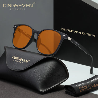 KINGSEVEN  Blue Blocking Glasses Men/Women Phone Computer Anti-Blue Ray Eyewear Daliy Use Eyeglasses