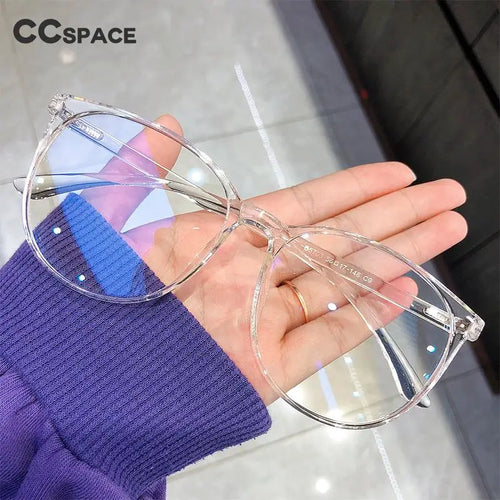 55875 Oversized Anti-Blue Plastic Spectacle Frame Women Computer Eyewear Frame for Men Grade Glasse Eyeglasses