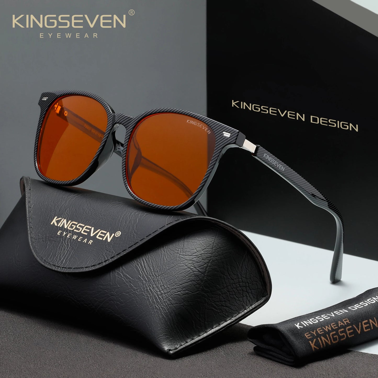 KINGSEVEN  Blue Blocking Glasses Men/Women Phone Computer Anti-Blue Ray Eyewear Daliy Use Eyeglasses