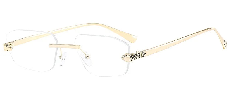 New Fashionable Rimless Sunglasses Women Vintage Alloy Polygon Sun Glasses Ladies Hipster Fashion Square Shades Vintage