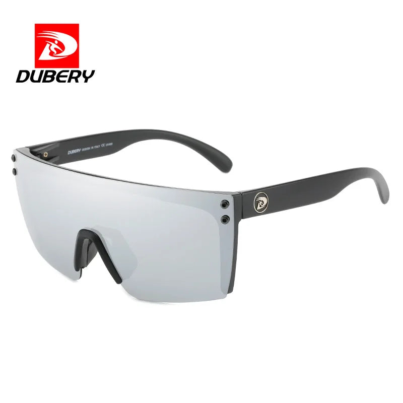 DUBERY Fashion Integrated Lenses Polarized Sunglasses Cycling Sports Goggles with UV Protection