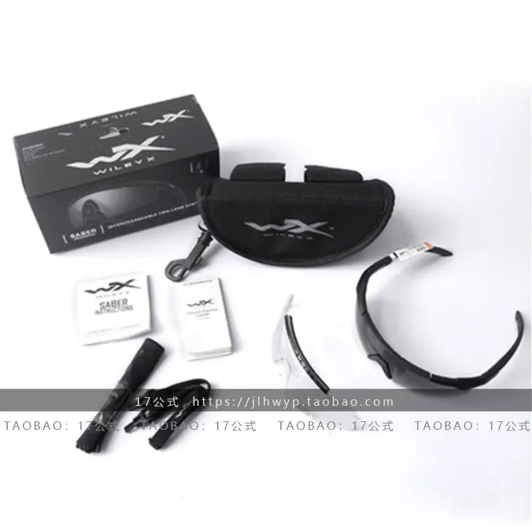 Wiley X Saber Tactical Goggles Outdoor Military Fans Eye Protection Glasses New Model Taiwan Made Hiking Camping Travel Supplies