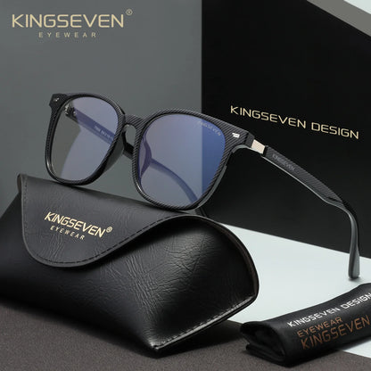 KINGSEVEN  Blue Blocking Glasses Men/Women Phone Computer Anti-Blue Ray Eyewear Daliy Use Eyeglasses