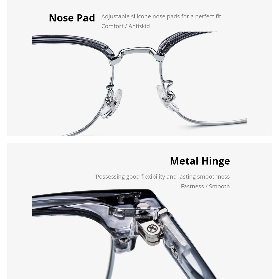 NIANZHEN TR90 Alloy Eyeglasses Frame Men Square Brand Glasses Women Retro Vintage Ultralight-Weight Eyewear Spectacles 16718