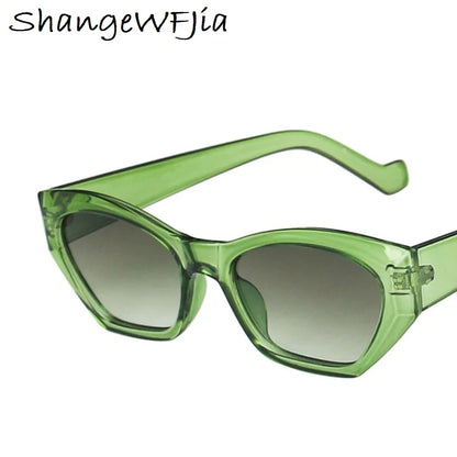 clearance sale sunglasses fashion Women Men small frame ladies sun g lasses Transparent Green Eyewear glasses frame UV400