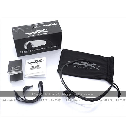 Wiley X Saber Tactical Goggles Outdoor Military Fans Eye Protection Glasses New Model Taiwan Made Hiking Camping Travel Supplies