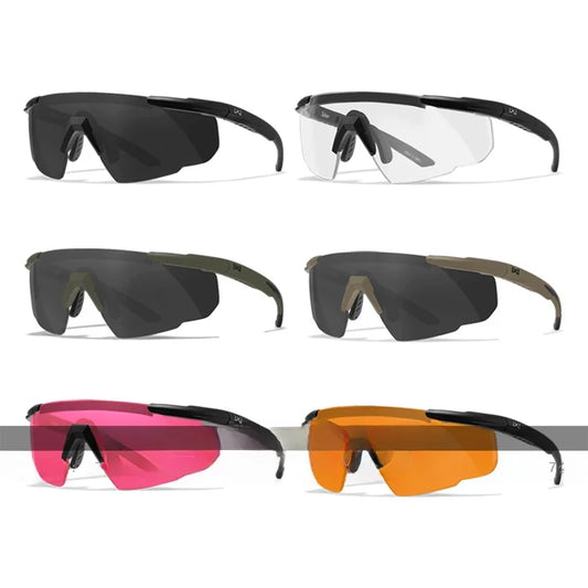 Wiley X Saber Tactical Goggles Outdoor Military Fans Eye Protection Glasses New Model Taiwan Made Hiking Camping Travel Supplies