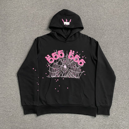 SP5DER ANGEL NUMBER HOODIE BLACK