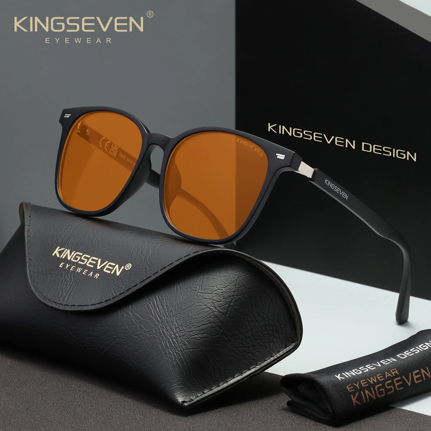 KINGSEVEN  Blue Blocking Glasses Men/Women Phone Computer Anti-Blue Ray Eyewear Daliy Use Eyeglasses