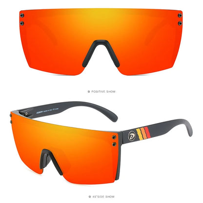 DUBERY Fashion Integrated Lenses Polarized Sunglasses Cycling Sports Goggles with UV Protection