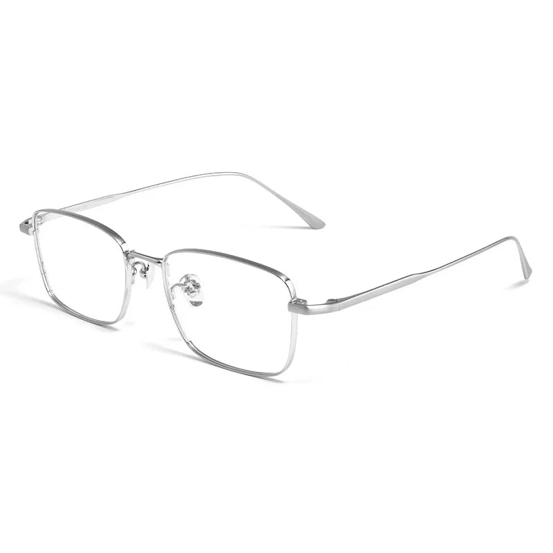 Premium Pure Titanium Ultralight Men's Business Glasses Frame Full Rim For Myopia Reading Prescription Eyewear Office Work