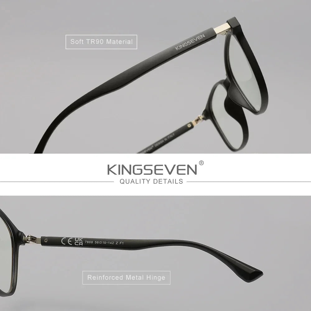 KINGSEVEN  Blue Blocking Glasses Men/Women Phone Computer Anti-Blue Ray Eyewear Daliy Use Eyeglasses