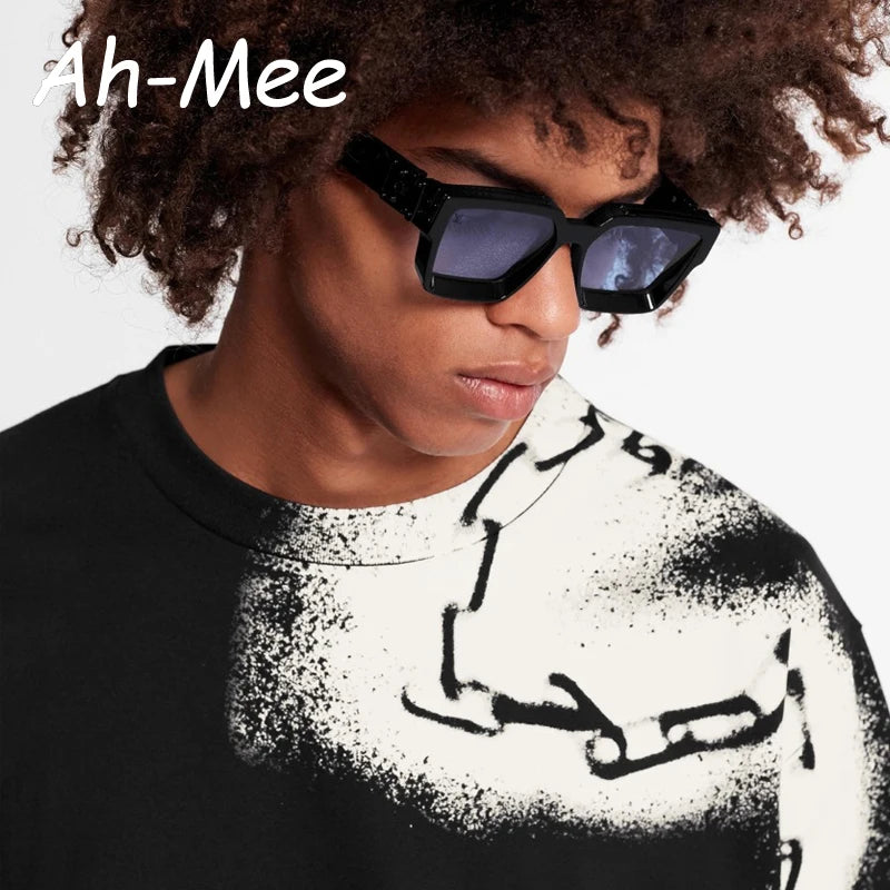 Protective Glasses Small Rectangle Sunglasses Women Luxury Brand Men Shades Punk Square Black Sun Glasses Eyewear For Male