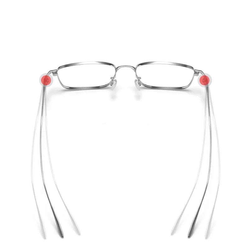 Premium Pure Titanium Ultralight Men's Business Glasses Frame Full Rim For Myopia Reading Prescription Eyewear Office Work