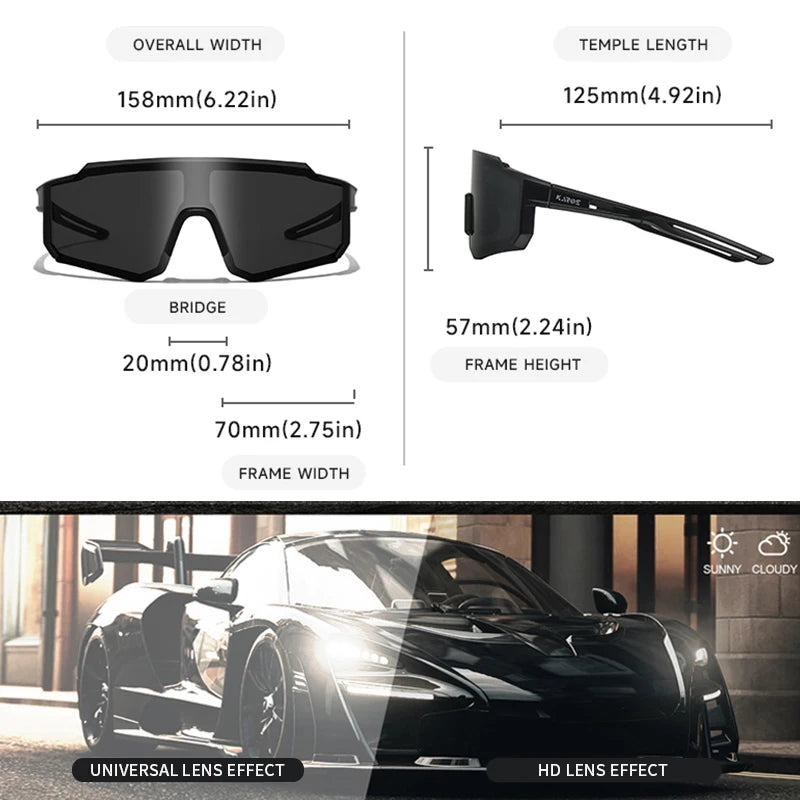 Karos Fishing Glasses Brand Fashion UV400 Protection Sunglasses For Men Women Driving Hiking Beach Traveling Outdoor Sports