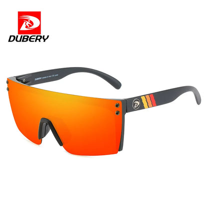 DUBERY Fashion Integrated Lenses Polarized Sunglasses Cycling Sports Goggles with UV Protection