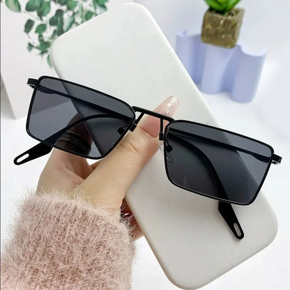 New Niche Small Frame Sunglasses For Men And Women High-Quality Steampunk UV Protection Strong Light Protection For Driving