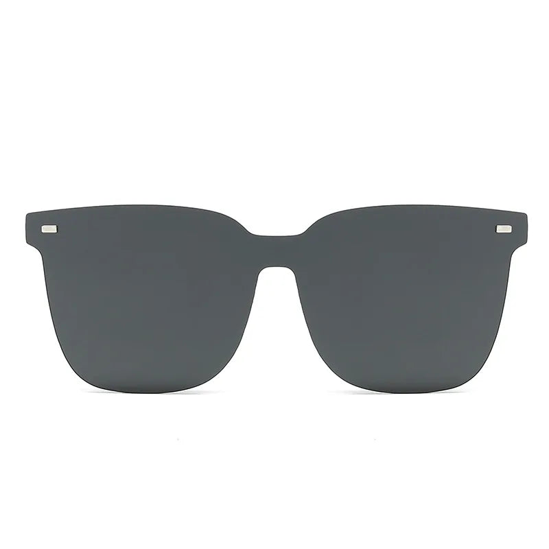 Square Frame Advanced Sense Sunglasses Driving Day Night With Magnetic Clip Glasses for Men  Women Set of Mirrors