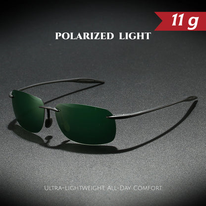 Ultra Light 11g TR90 Frameless Polarized Aviator Sunglasses - Flexible & Comfort Fit Unisex for Driving, Fishing, Outdoor