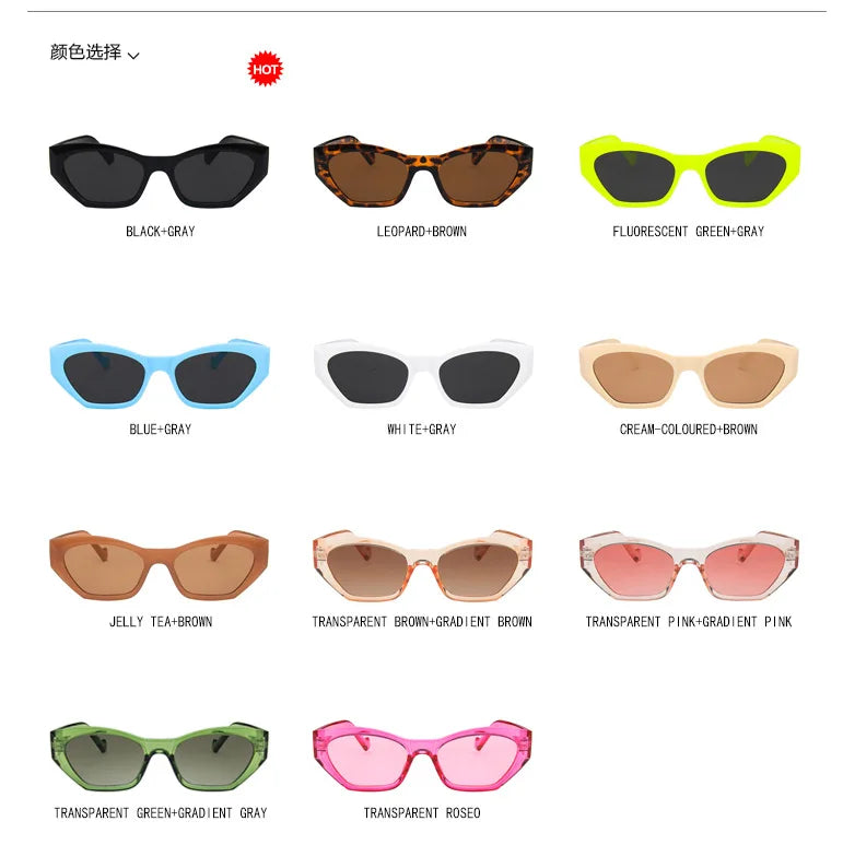 clearance sale sunglasses fashion Women Men small frame ladies sun g lasses Transparent Green Eyewear glasses frame UV400
