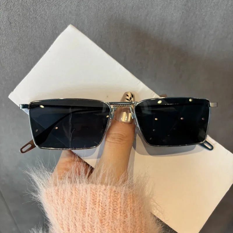 New Niche Small Frame Sunglasses For Men And Women High-Quality Steampunk UV Protection Strong Light Protection For Driving