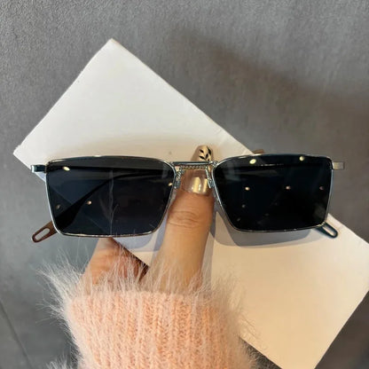 New Niche Small Frame Sunglasses For Men And Women High-Quality Steampunk UV Protection Strong Light Protection For Driving
