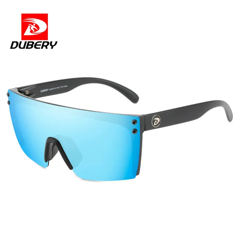 DUBERY Fashion Integrated Lenses Polarized Sunglasses Cycling Sports Goggles with UV Protection